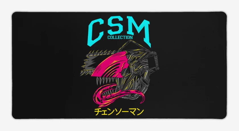 Mouse pad Gamer Negro de CSM Collection