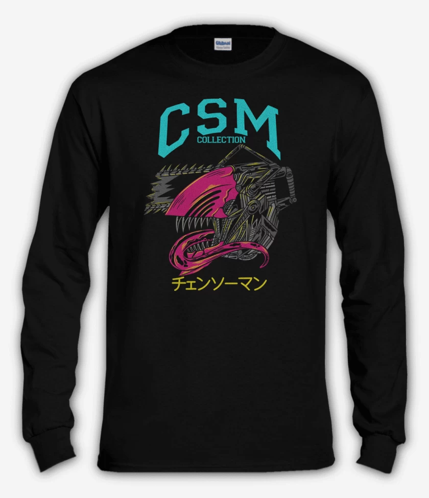 Polera manga larga Negro de CSM Collection