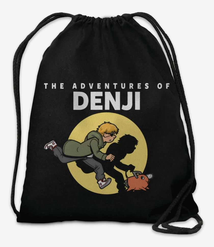 Mochila Negro de Las Aventuras de Denji