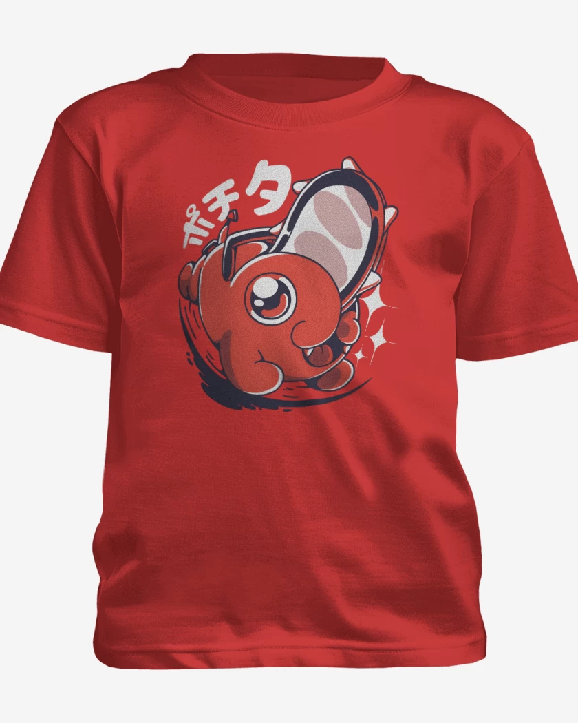 Polera de niño Rojo de Pochita Cute