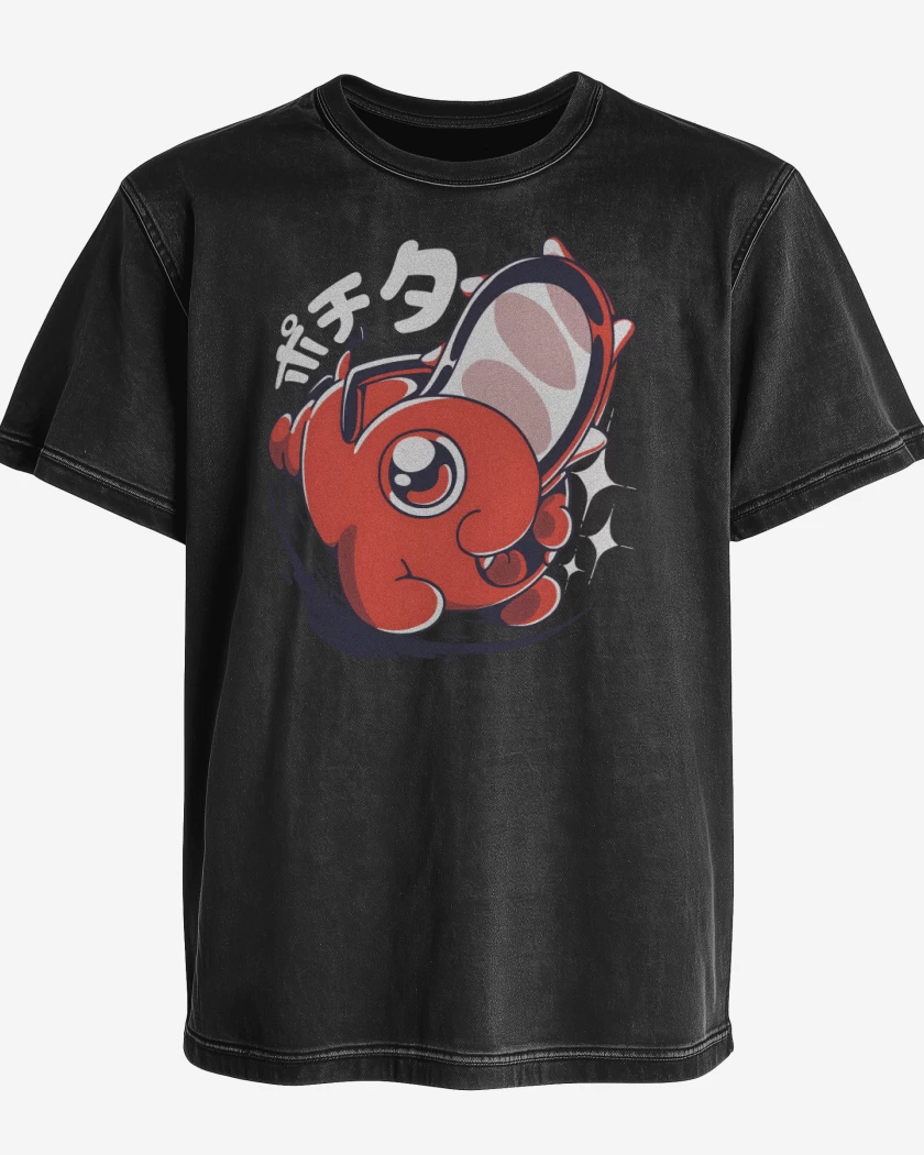 Polera desgastada Pochita Cute
