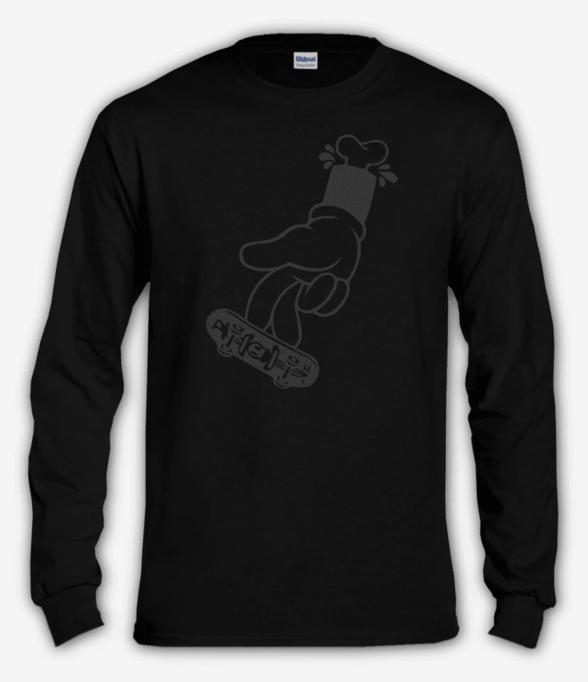 Polera manga larga Negro de Mickey Hand 4