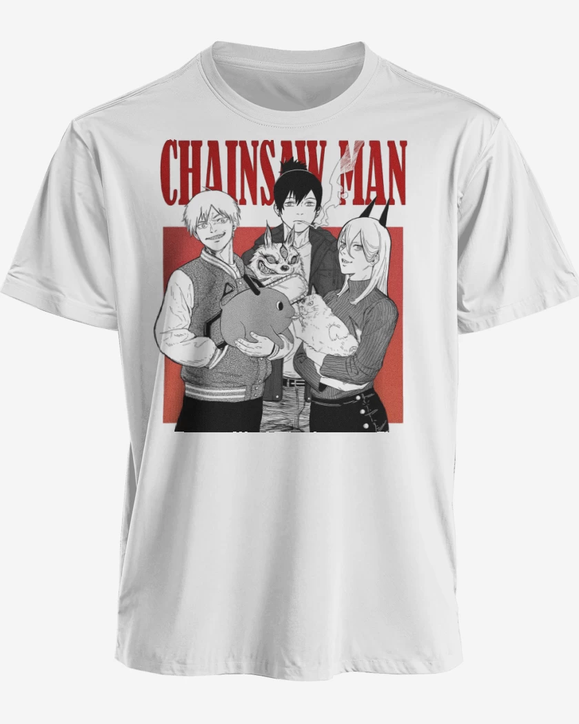 Polera premium Blanco de Trio de Cazadores