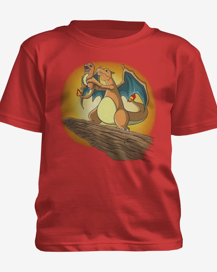 Polera de niño Rojo de King Charizard