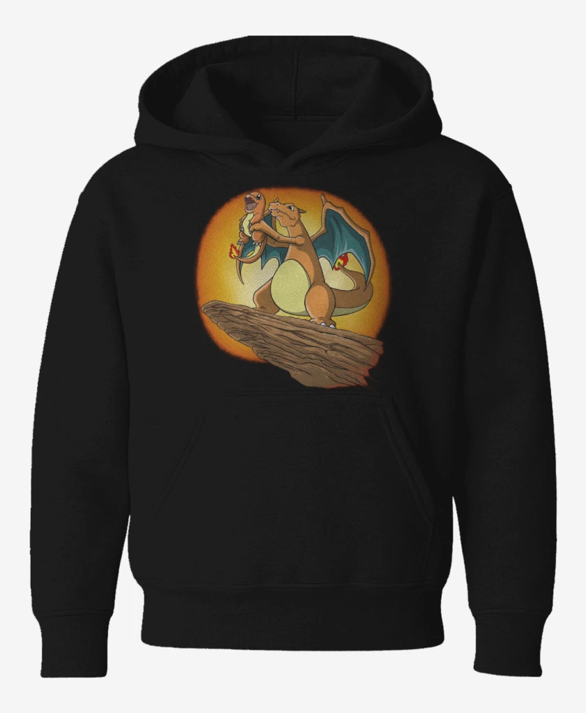 Poleron de niño Negro de King Charizard