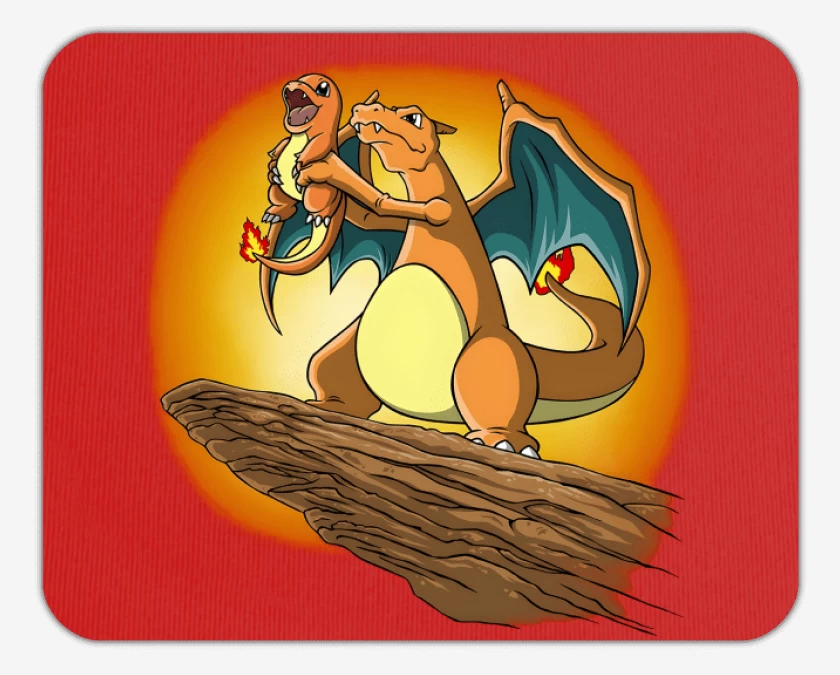 Mousepad Rojo de King Charizard