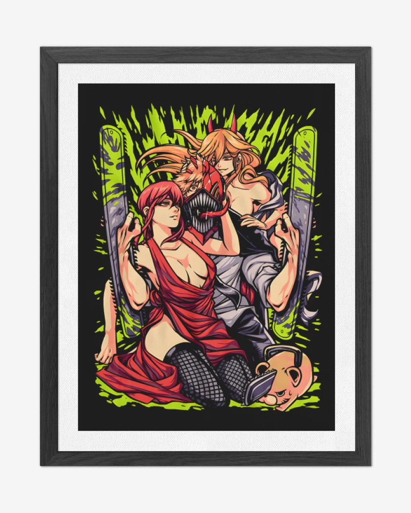 Cuadro decorativo Makima Power x Denji