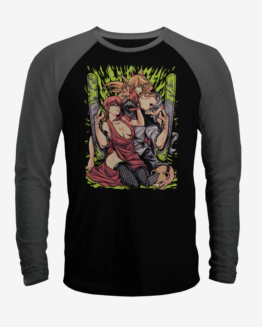 Polera Raglan Makima Power x Denji