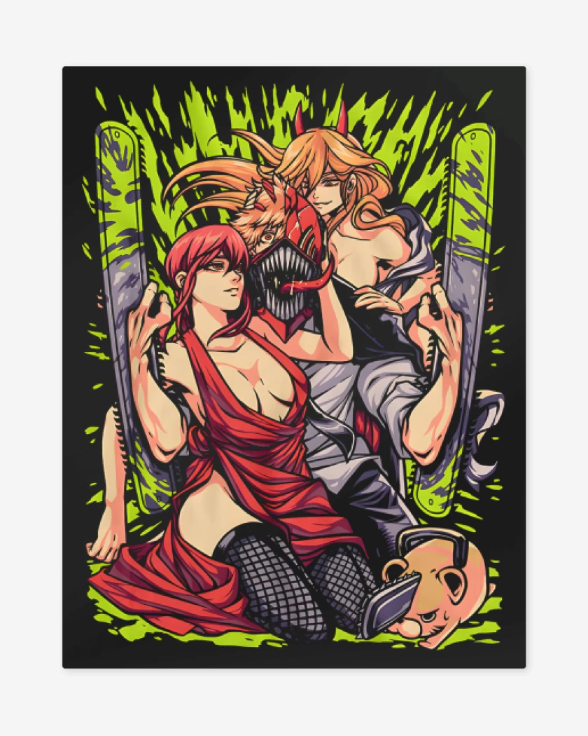 Print metalico Makima Power x Denji