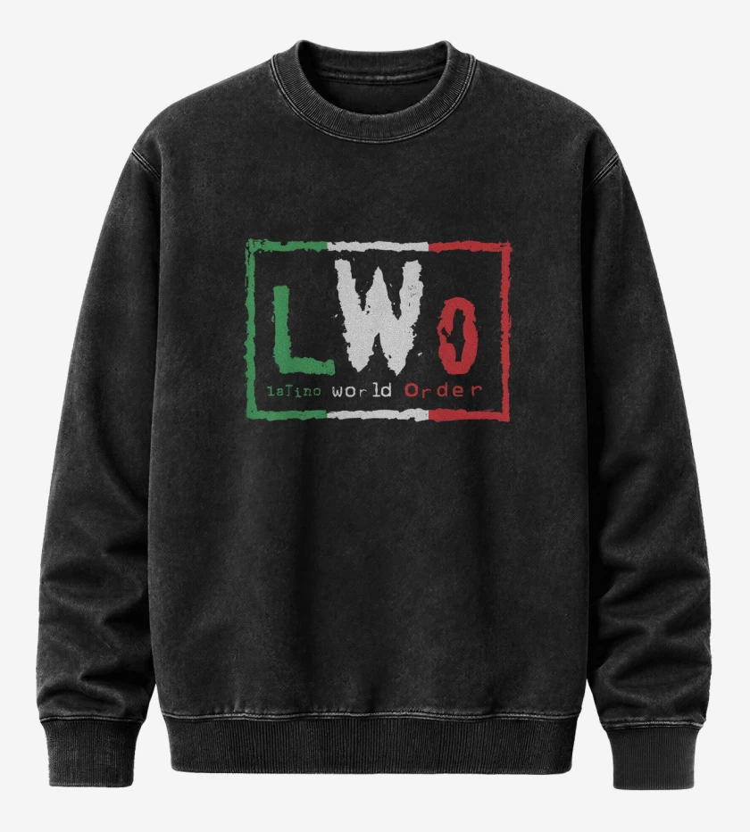 Poleron Polo Acid Wash Negro de LWO 