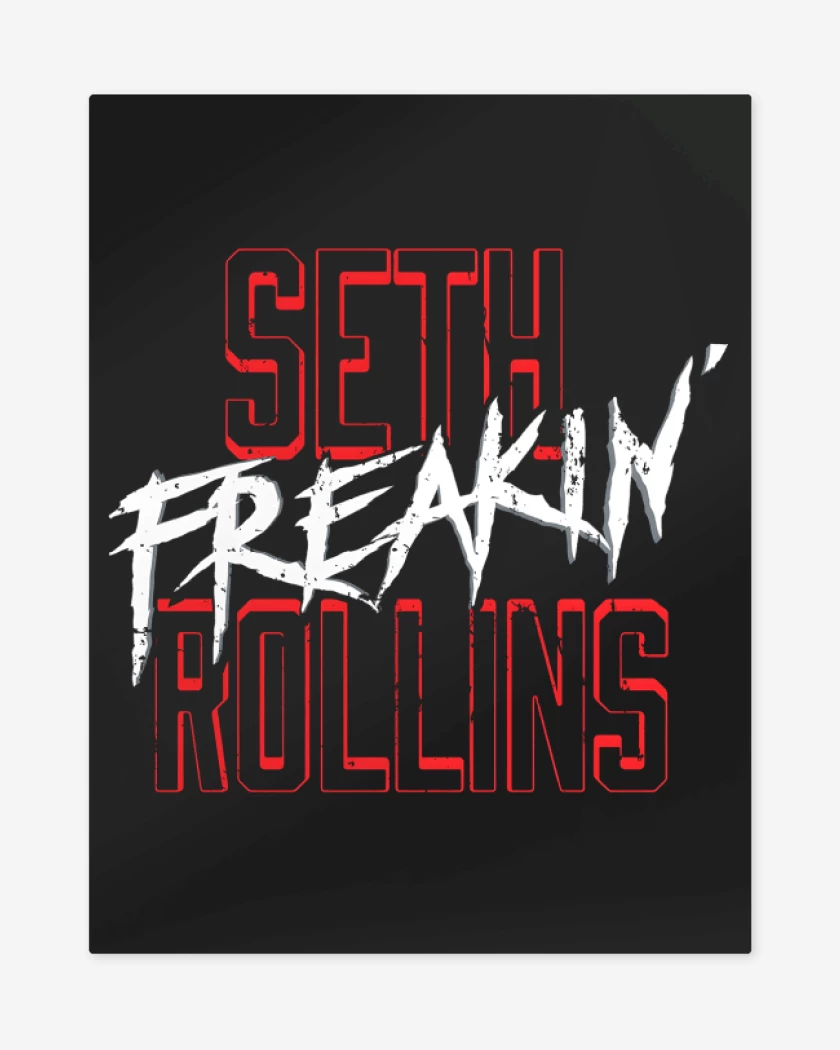 Print metalico Negro de Seth Freaking Rollins