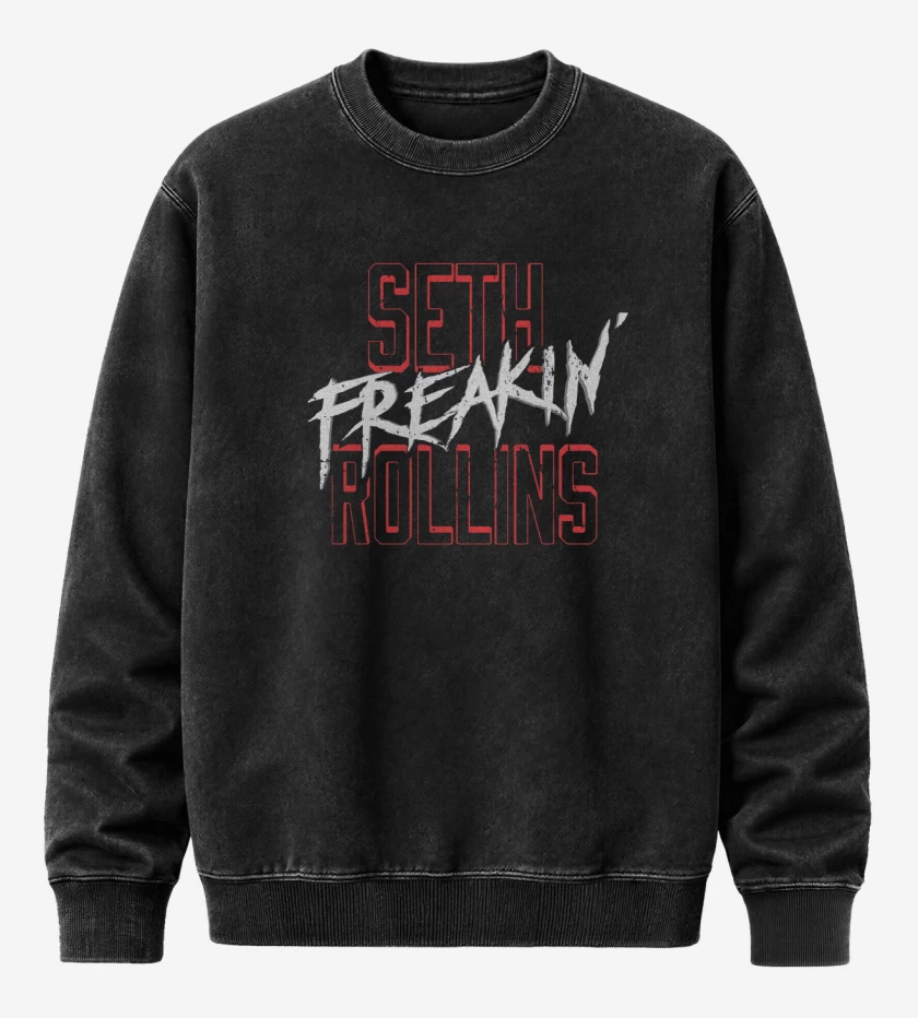 Poleron Polo Acid Wash Negro de Seth Freaking Rollins
