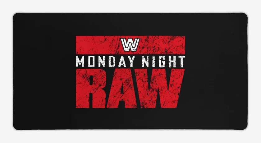 Mouse pad Gamer Negro de Monday Night Raw