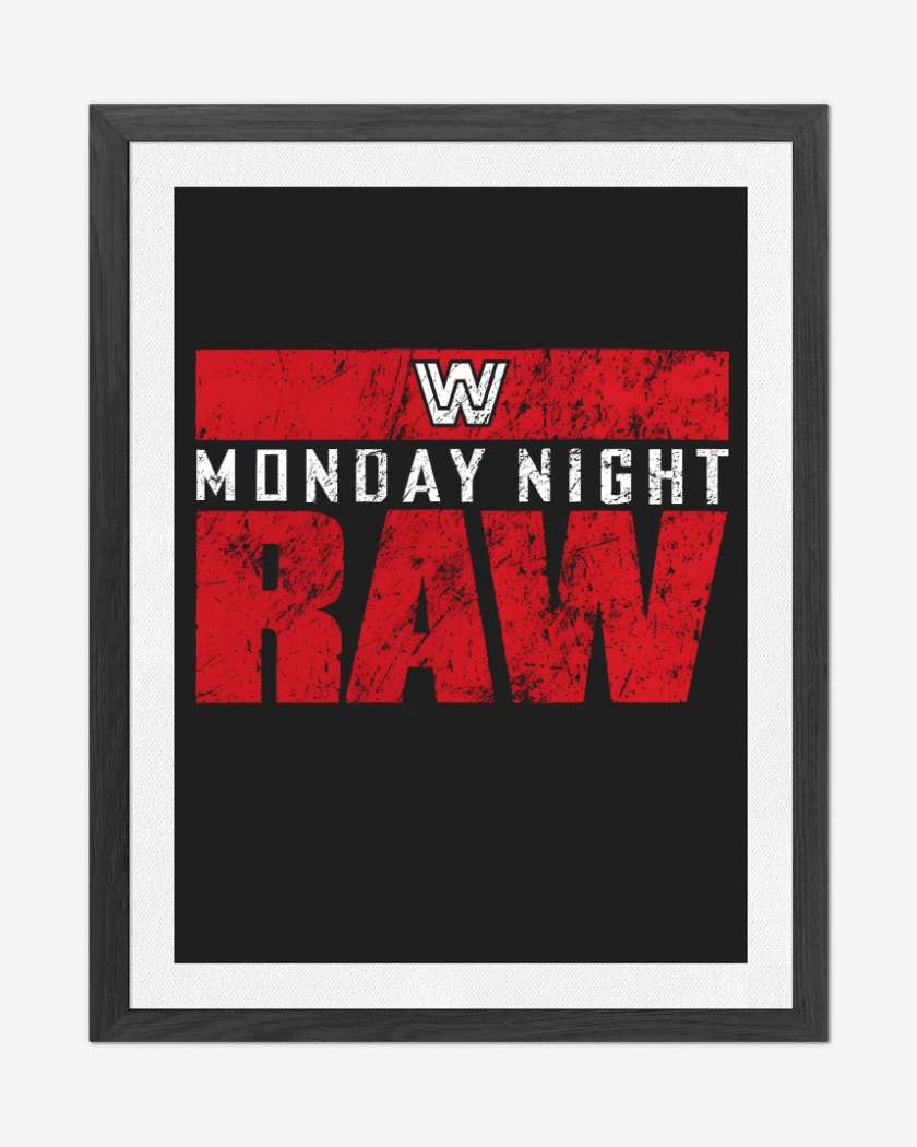 Cuadro decorativo Negro de Monday Night Raw