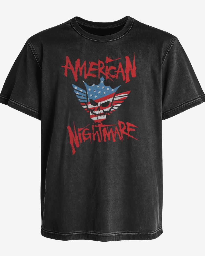 Polera desgastada Negro de American Nightmare