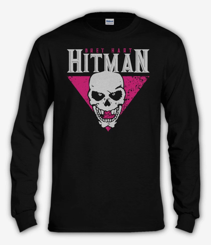 Polera manga larga Negro de Hitman Hart