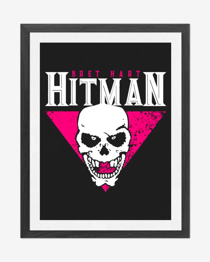 Cuadro decorativo Negro de Hitman Hart