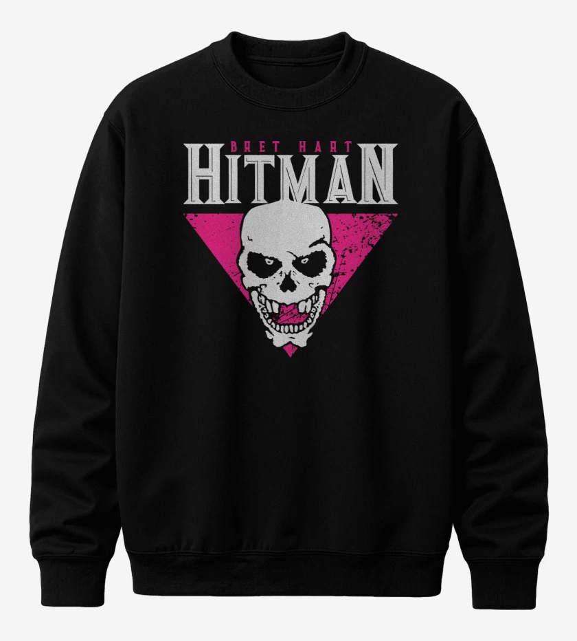 Poleron polo Negro de Hitman Hart