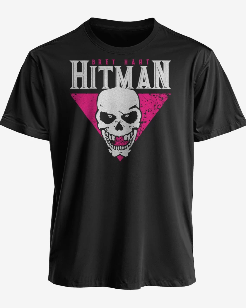 Polera premium Negro de Hitman Hart