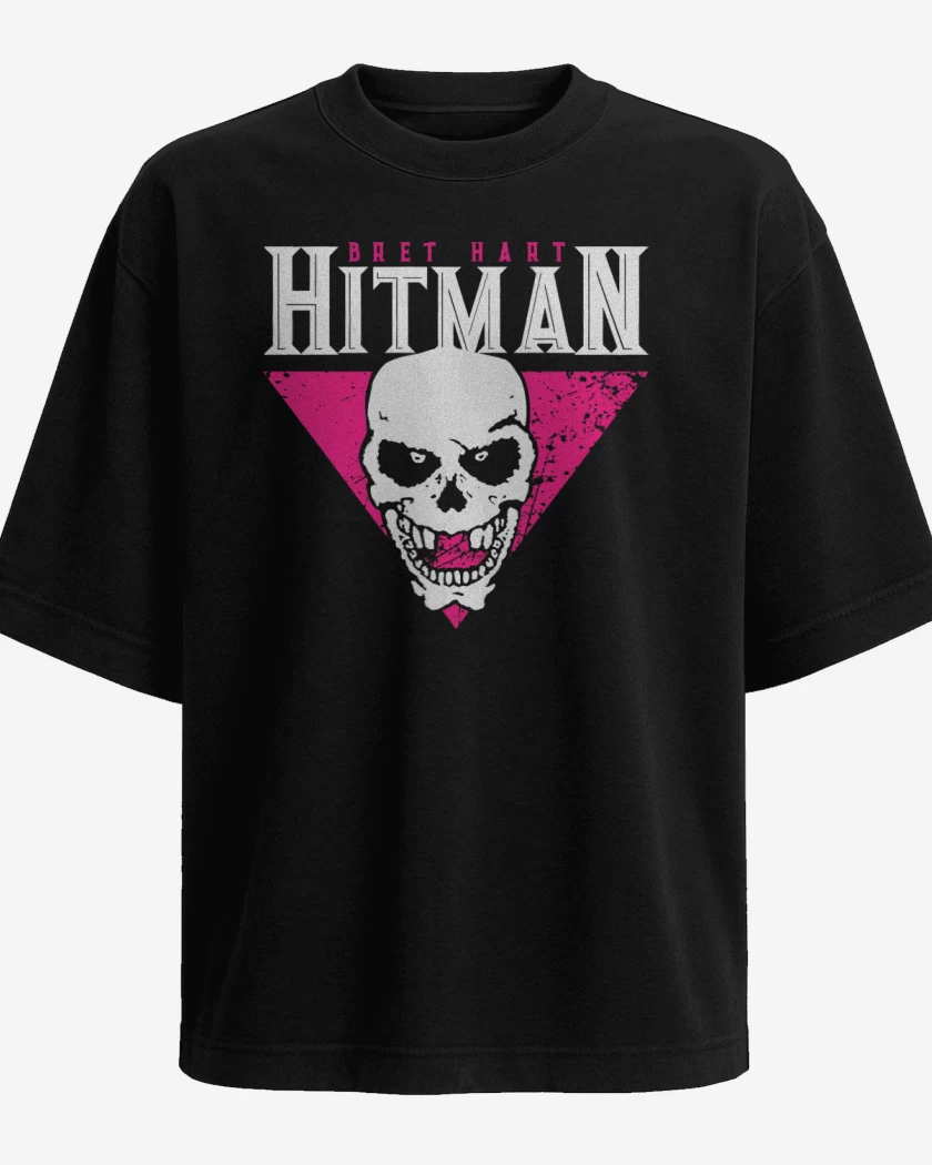 Polera Oversize Negro de Hitman Hart