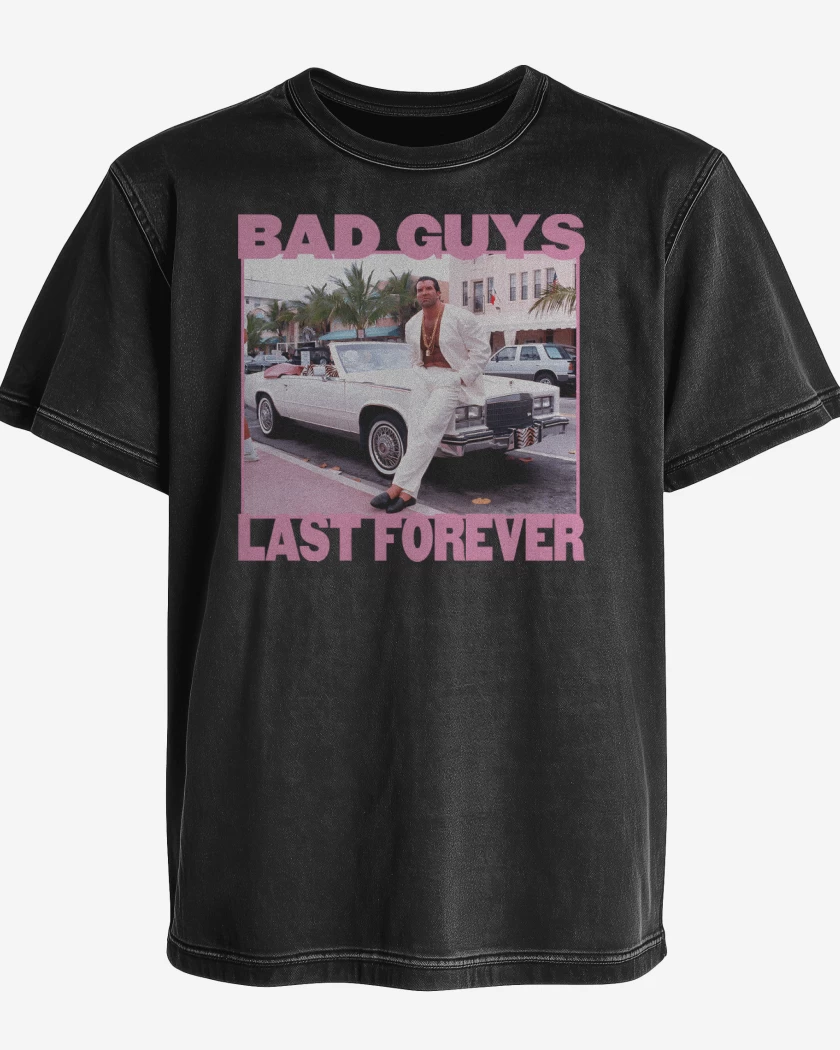 Polera desgastada Negro de Bad Buys