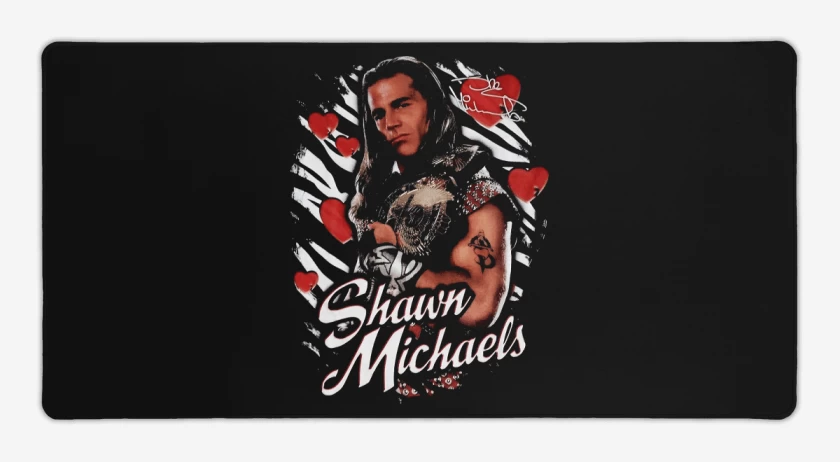 Mouse pad Gamer Negro de Shawn Michaels Retro