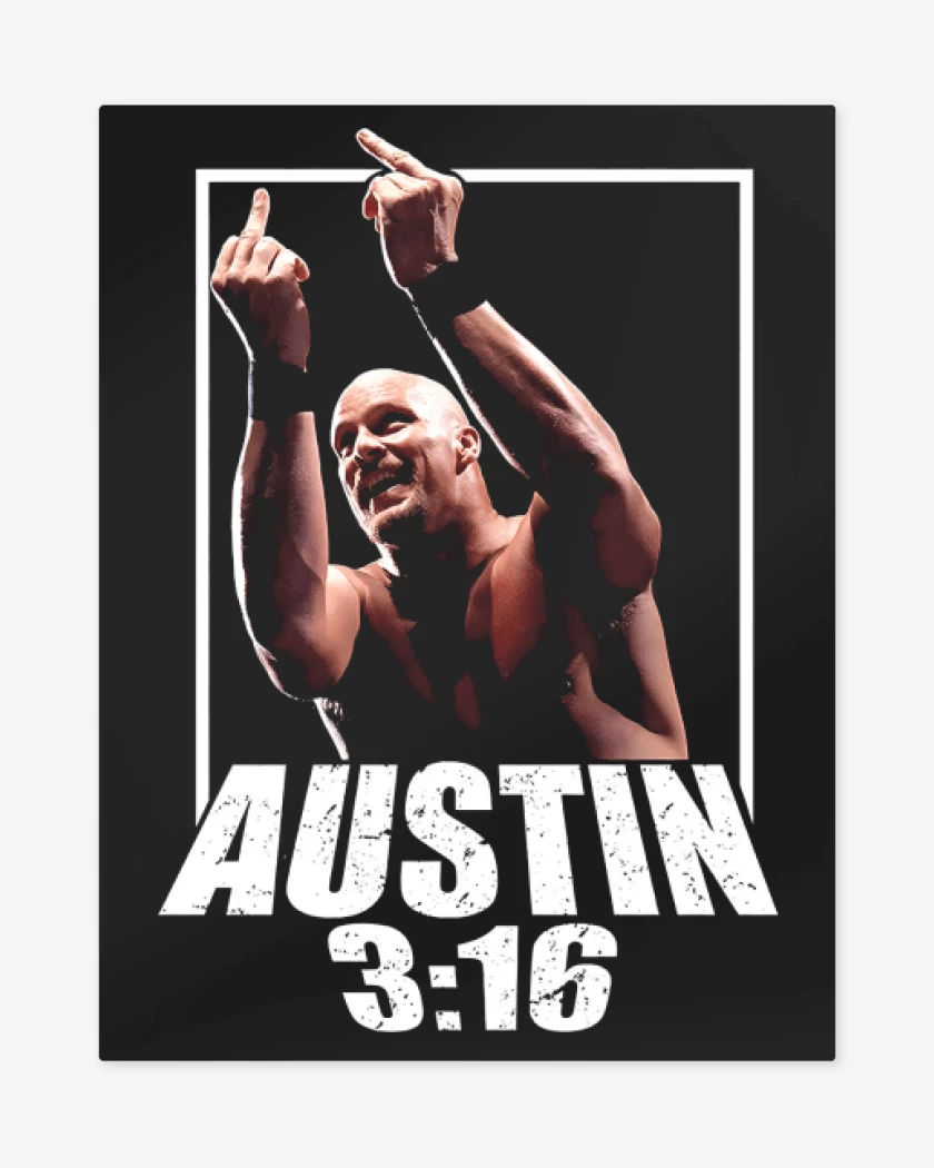 Print metalico Negro de Stone Cold Said So