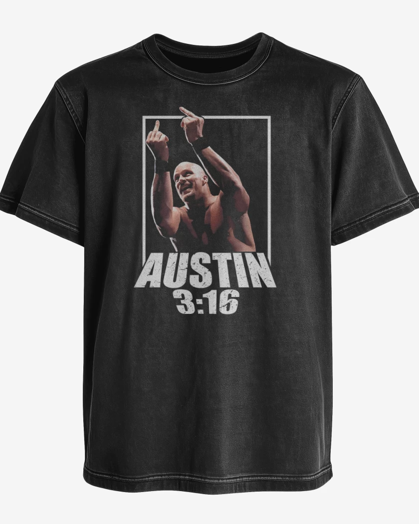 Polera desgastada Negro de Stone Cold Said So