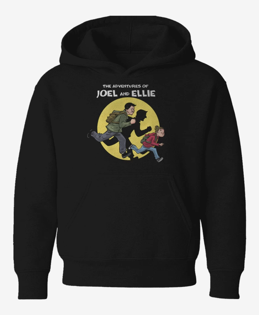 Poleron de niño Negro de Las Aventuras de Joel y Ellie