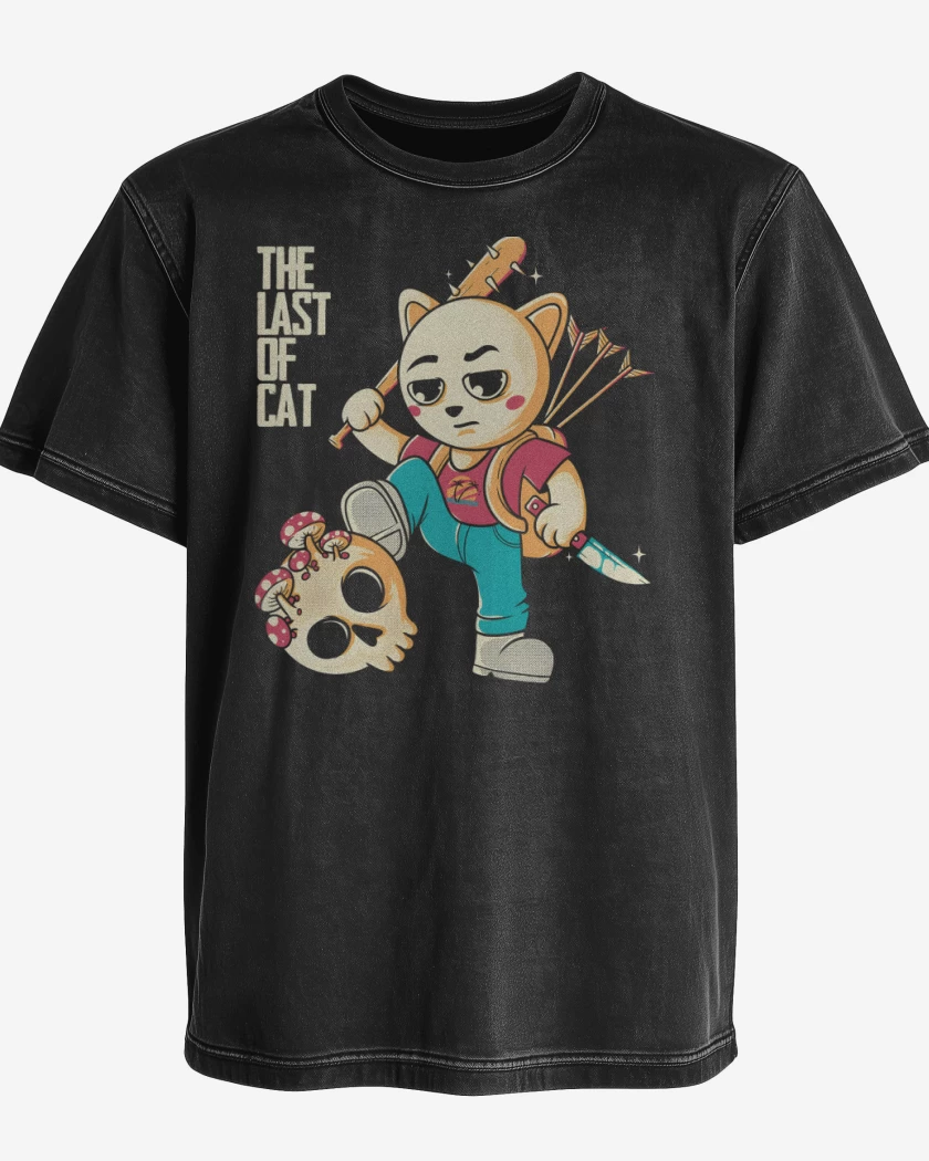 Polera desgastada The Last of Cat