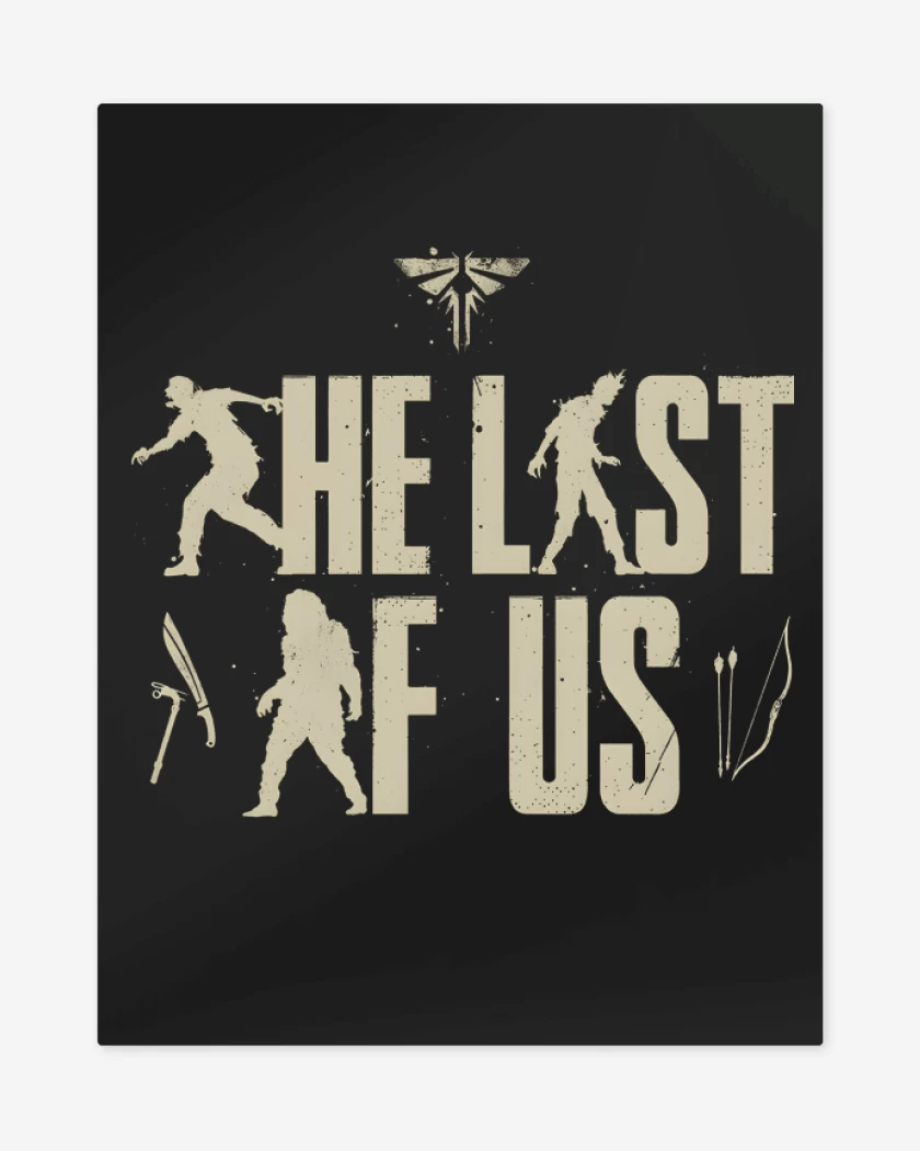 Print metalico Negro de The Last of Us 3