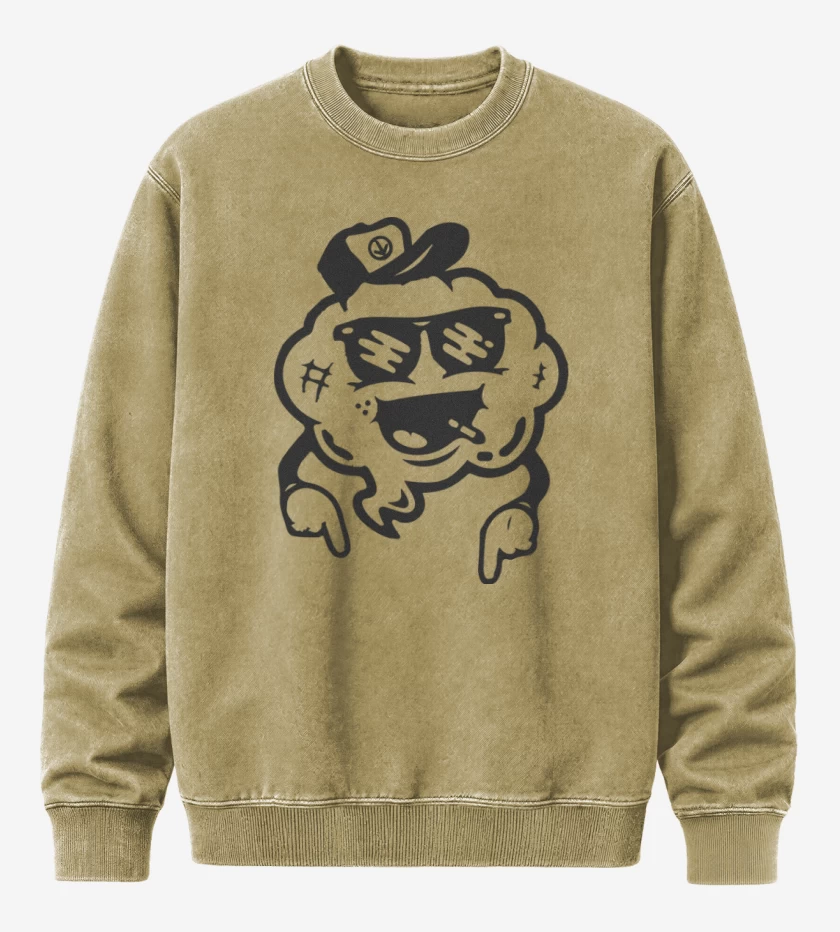 Poleron Polo Acid Wash Beige de Nube 