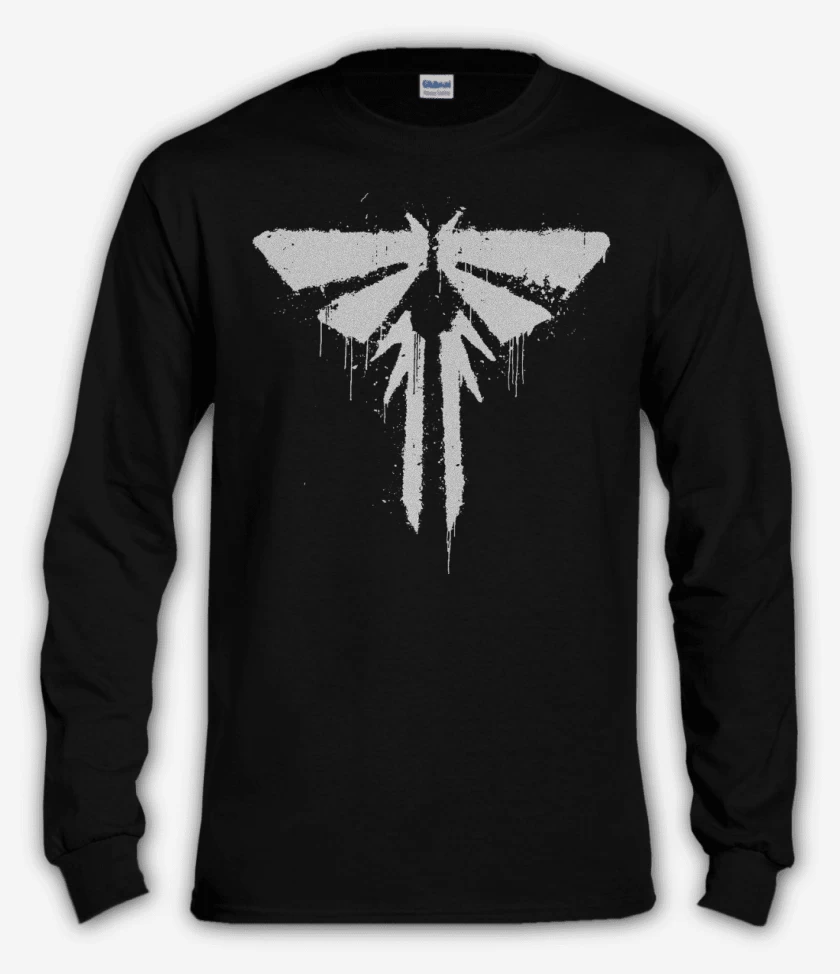 Polera manga larga Negro de Luciernagas
