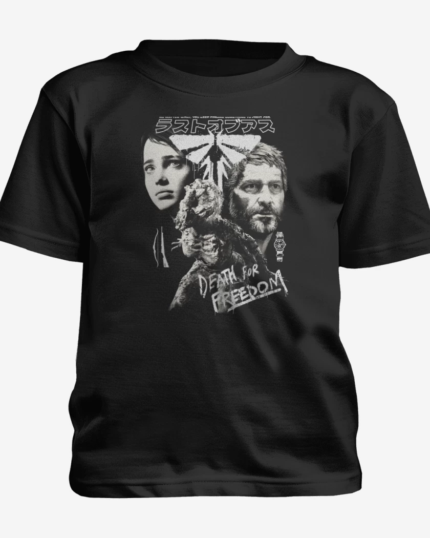 Polera de niño Negro de Death for Freedom