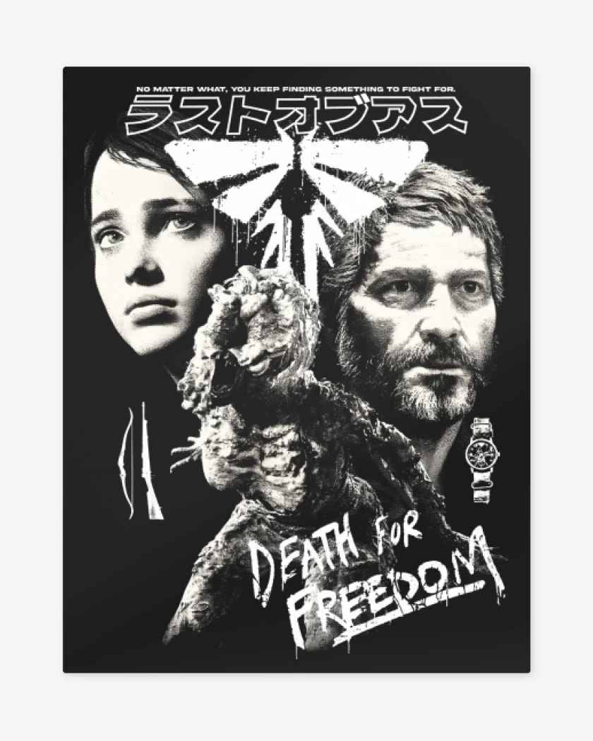Print metalico Negro de Death for Freedom