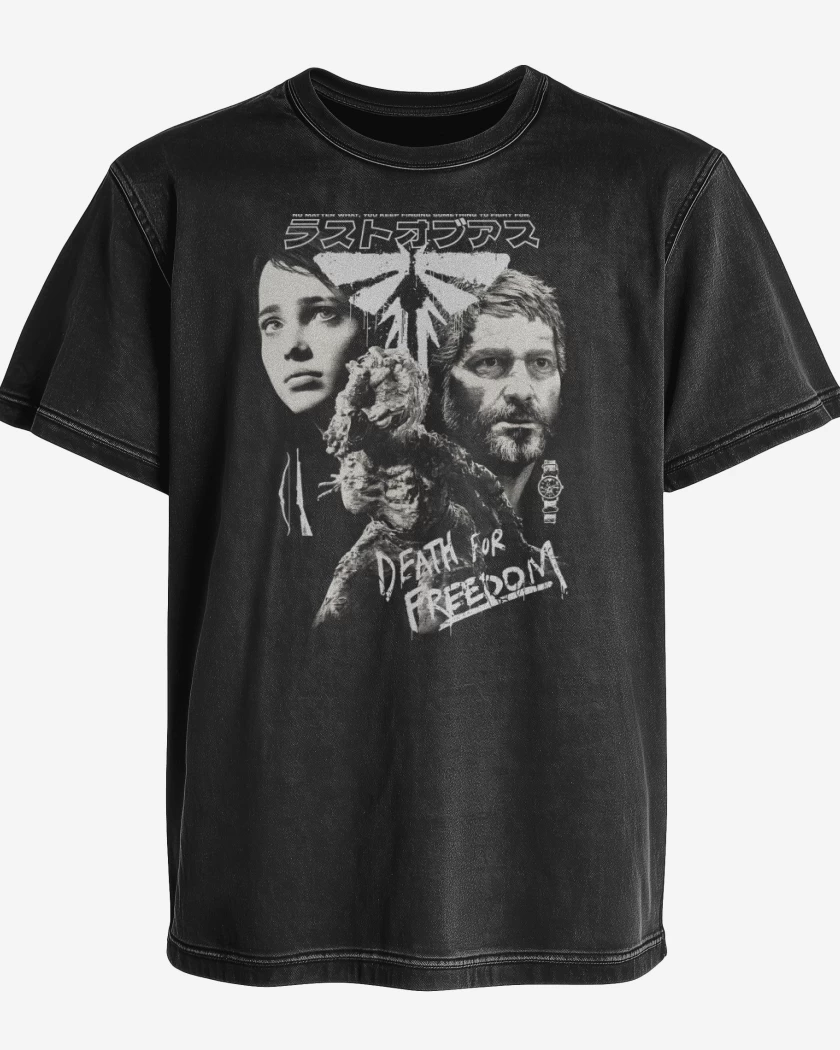 Polera desgastada Death for Freedom
