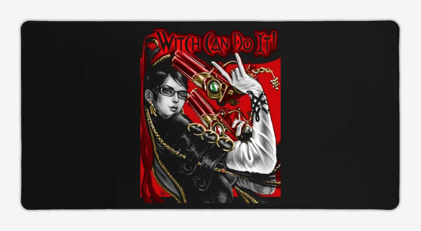 Mouse pad Gamer Negro de Witch Can Do It