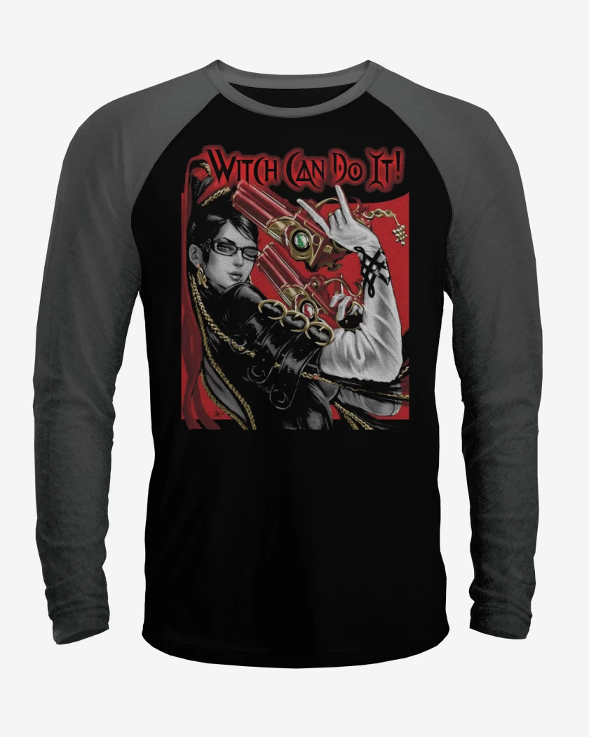 Polera Raglan Witch Can Do It