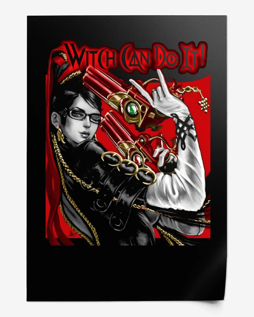 Print Negro de Witch Can Do It