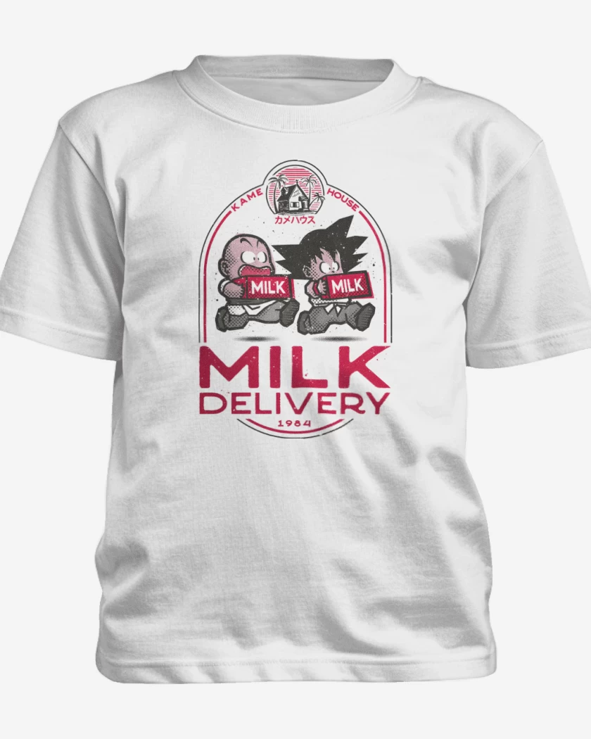 Polera de niño Blanco de Delivery Lechero