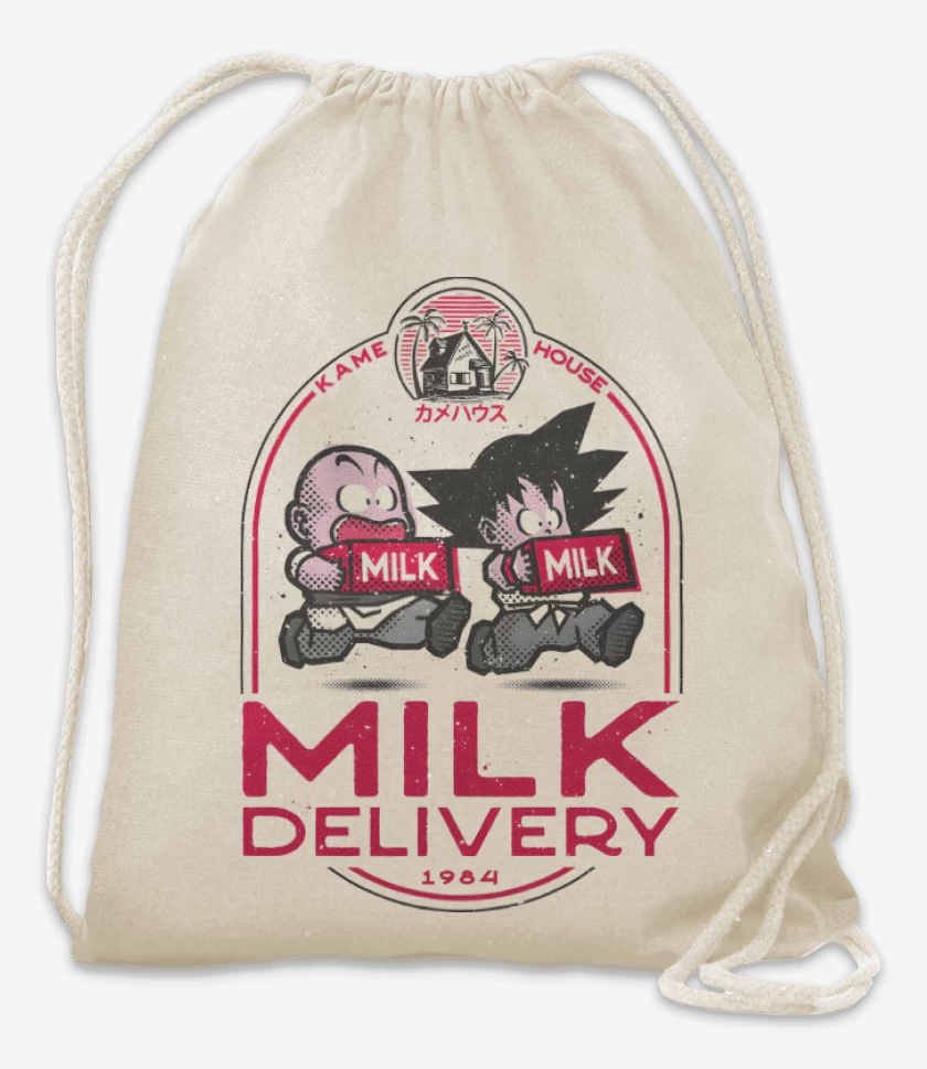 Mochila Blanco de Delivery Lechero
