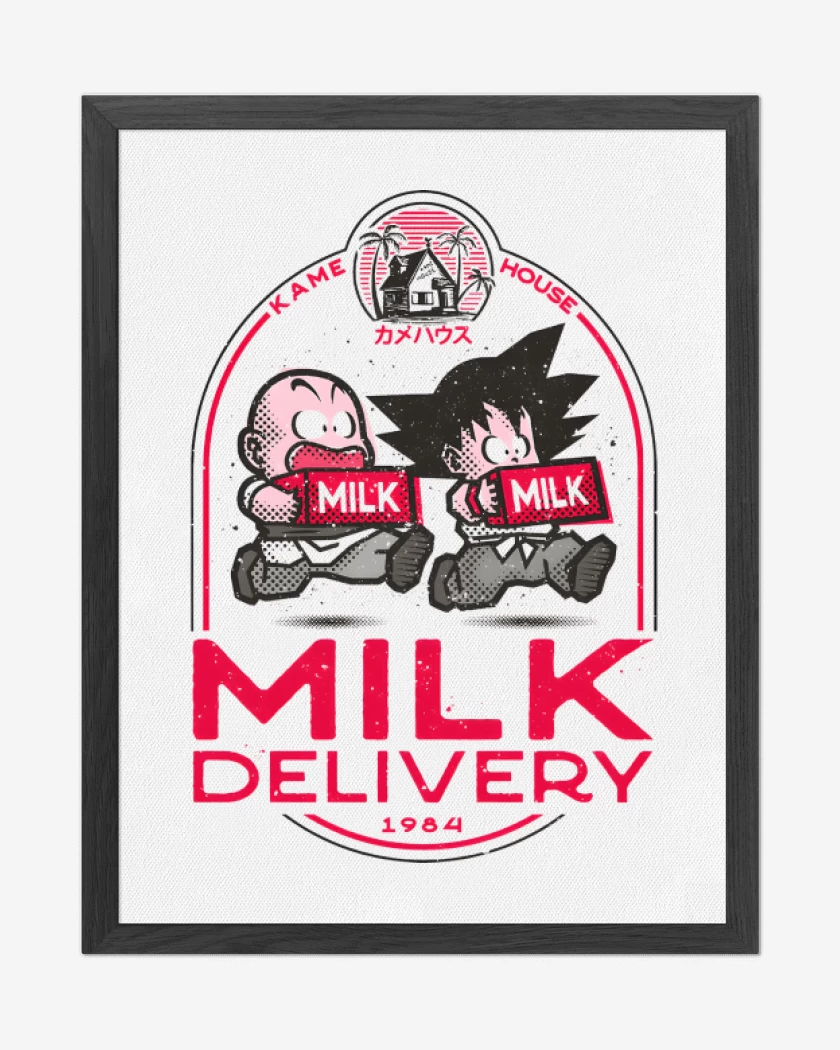 Cuadro decorativo Blanco de Delivery Lechero