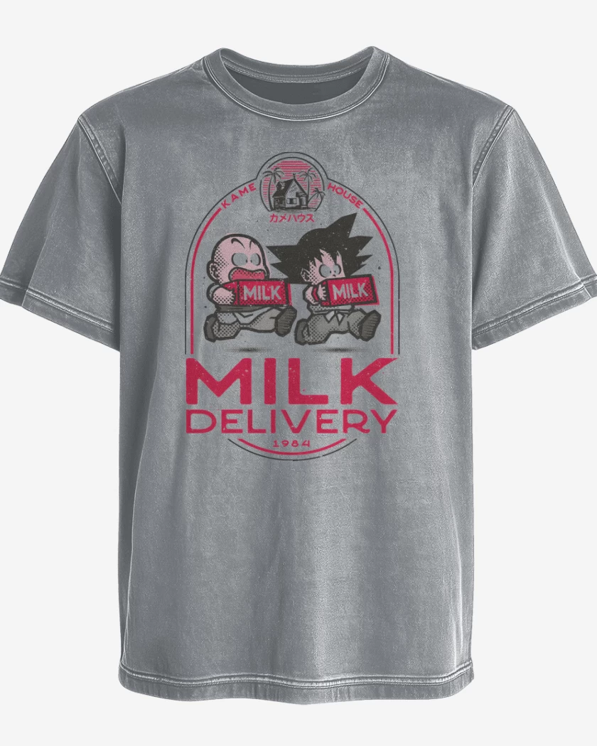 Polera desgastada Delivery Lechero