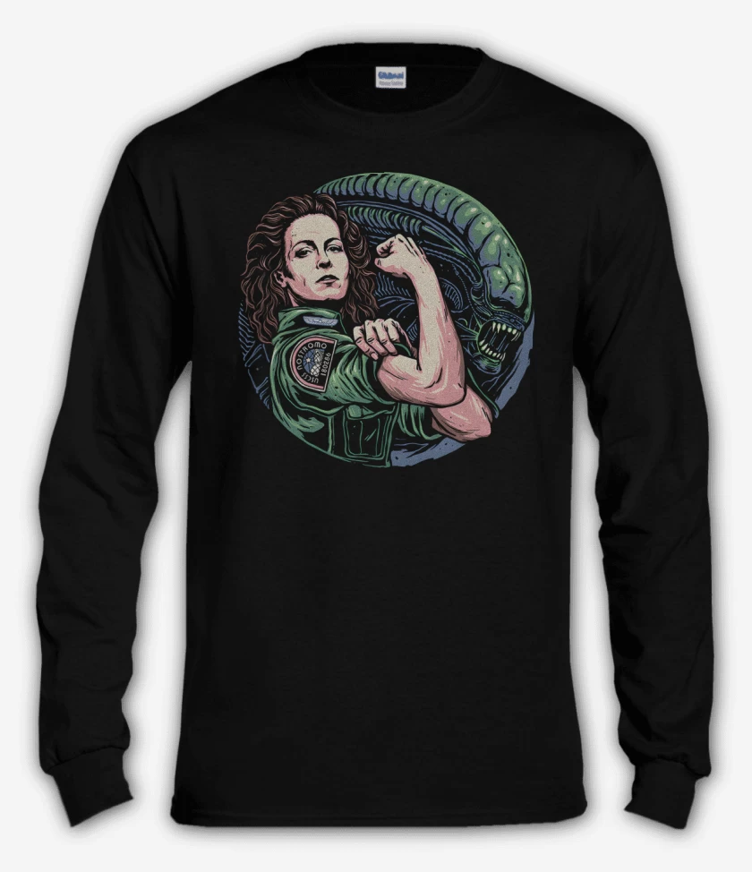 Polera manga larga Negro de Alien Force