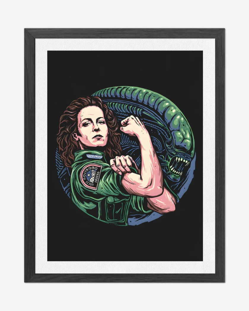 Cuadro decorativo Negro de Alien Force