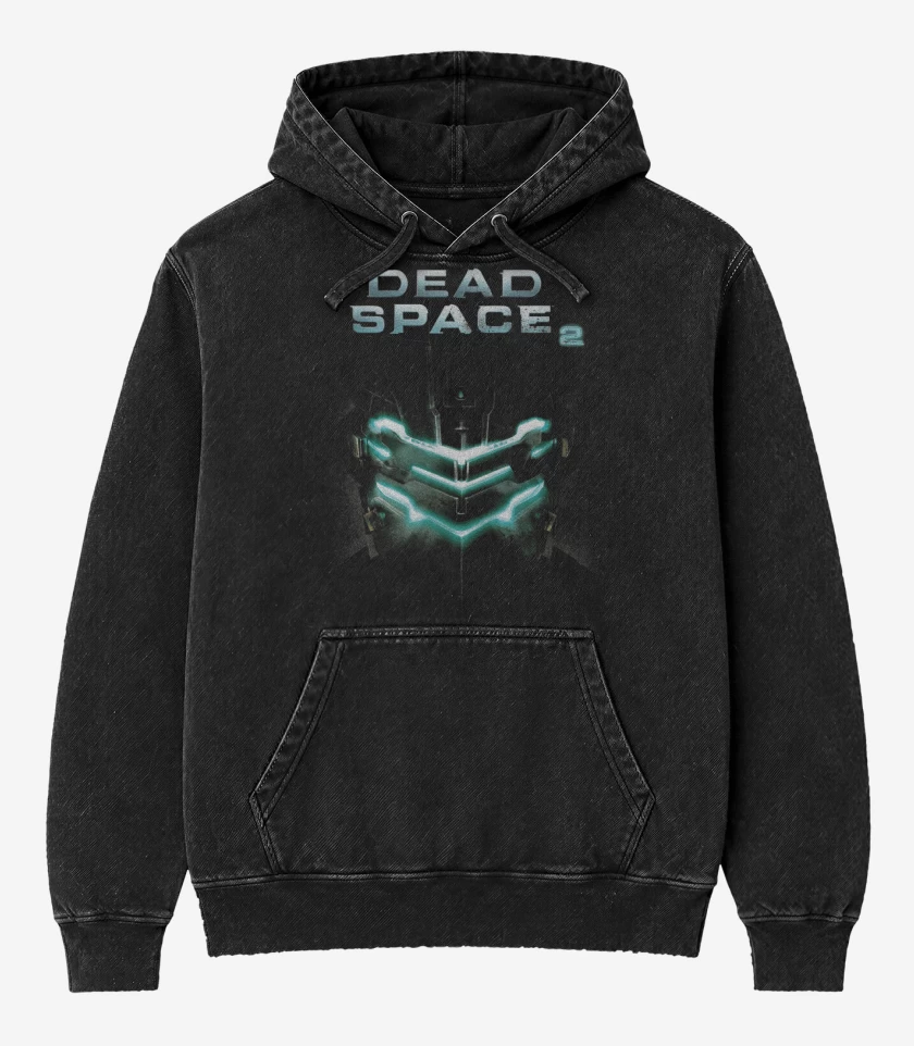 Poleron Canguro Acid Wash Negro de Dead Space 2