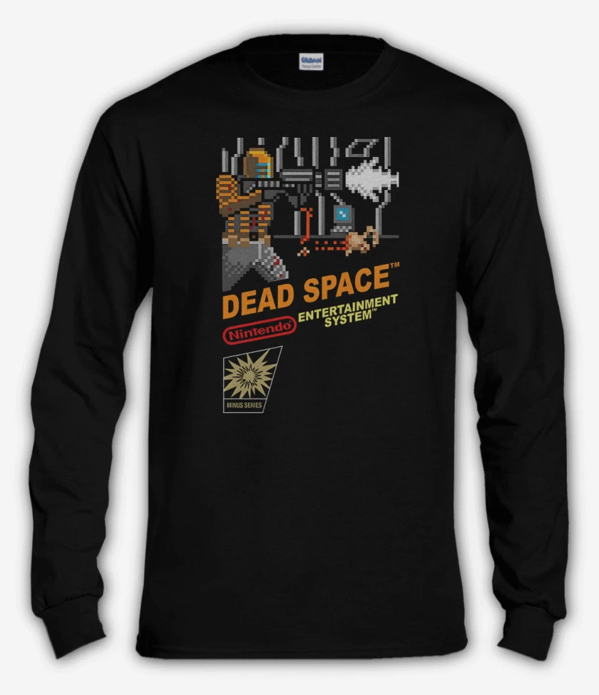 Polera manga larga Negro de Super Dead Space