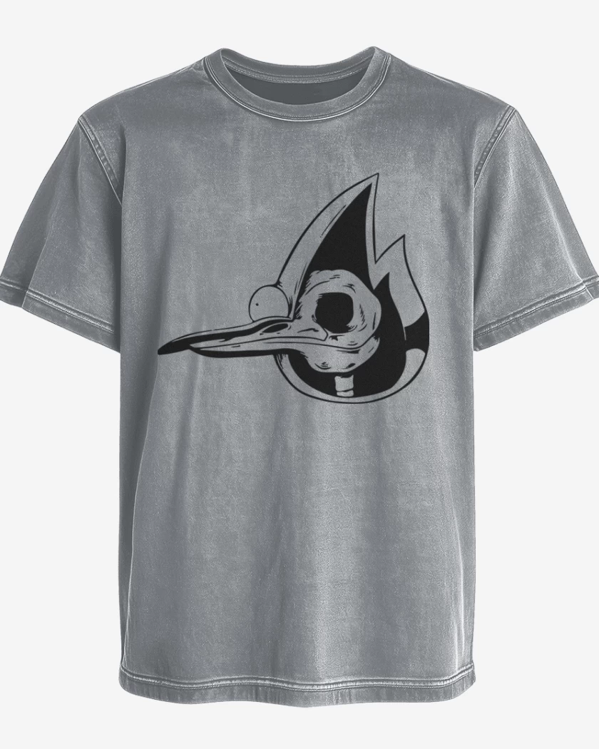 Polera desgastada Gris Melange de Un show mas 1