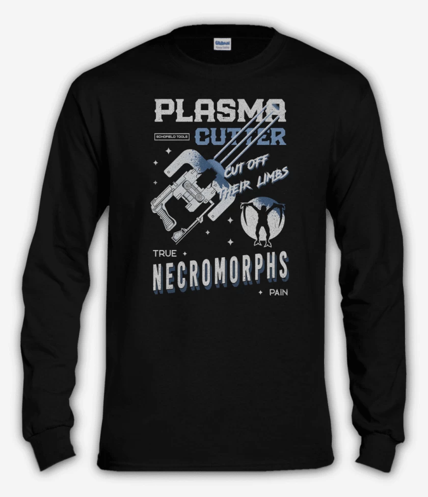 Polera manga larga Negro de Plasma Cutter