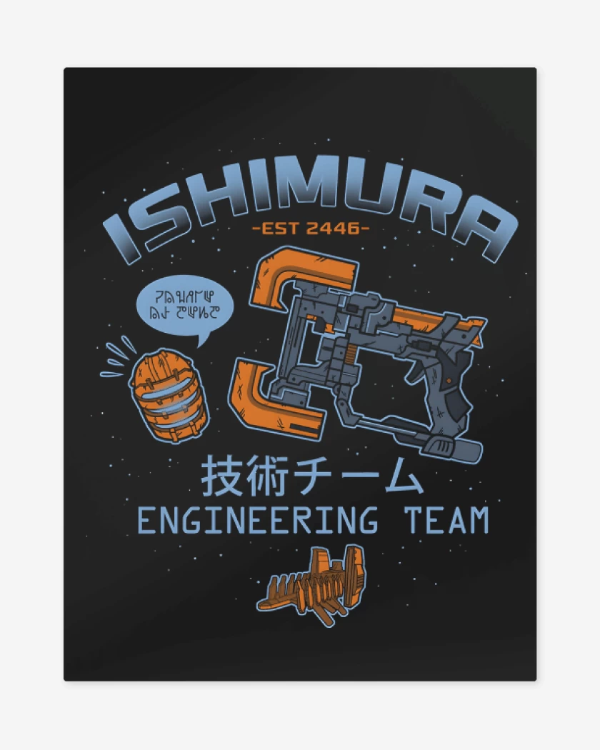Print metalico Negro de USG Ishimura 